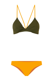 Twister Top / Olive & Yellow