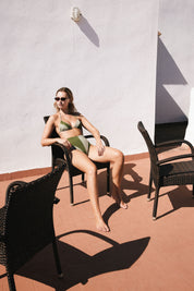 Triangle Bikini Top DIPOLE OLIVERA, Sage & Olive | SURO