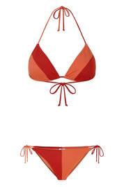Lobster Triangle Top / Orange & Red