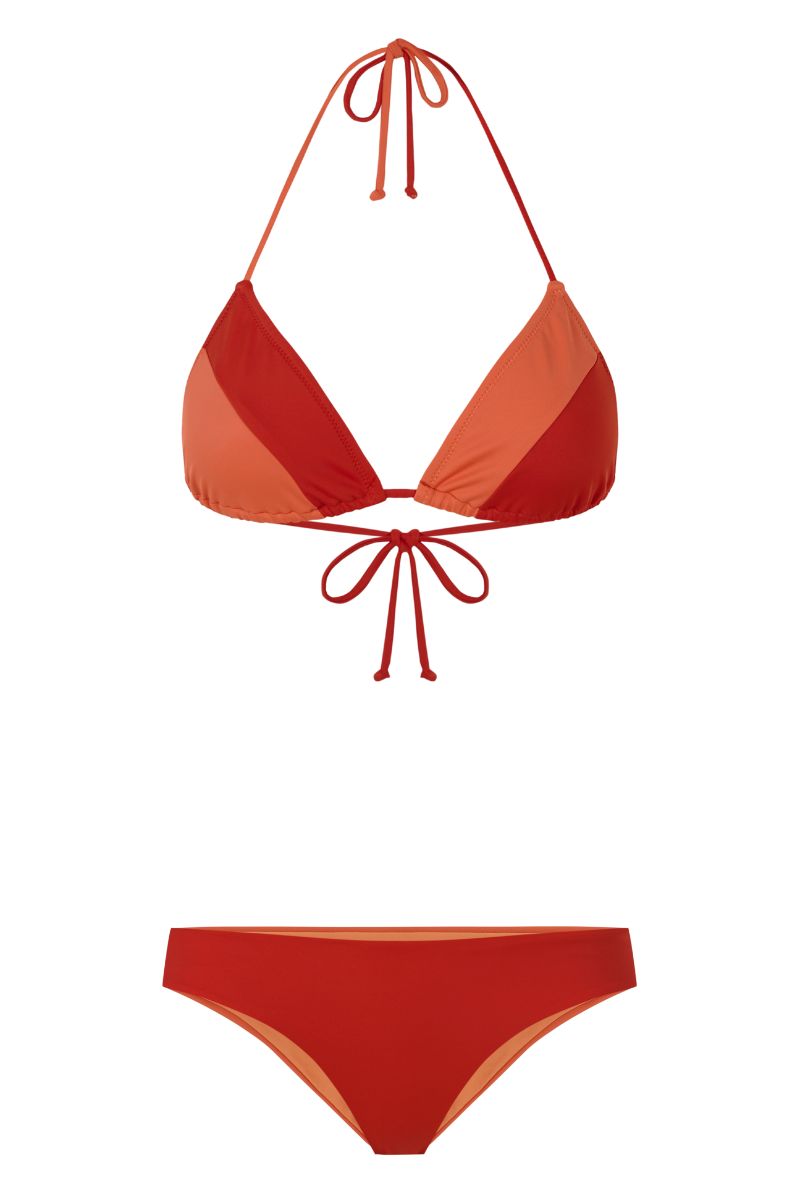 Lobster Triangle Top / Orange & Red