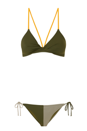 Twister Top / Olive & Yellow