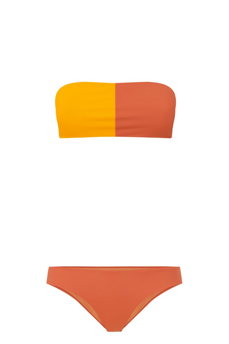 Domino Top / Yellow Coral & Papaya Orange