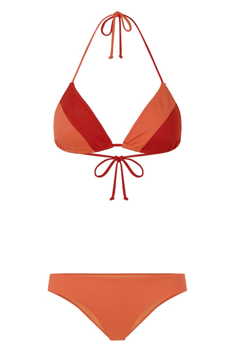 Lobster Triangle Top / Orange & Red