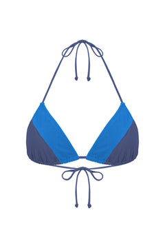 Positano Triangle Top / Storm & Azure Blue
